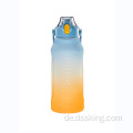 Neue Wasserflasche mit frostierter Gradienten Wasserflasche 2 -Liter -Wasserflasche